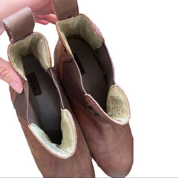 Olukai | Women's Brown Leather Pull On Ankle Kualona Boots Booties | 7 - Picture 6 of 8